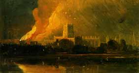 The Bishops Palace On Fire Bristol 1831