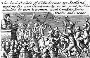 Riot against use of prescribed prayer book