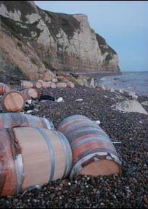 Branscombe Bay and the Sea Commons Poster