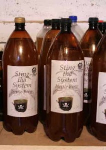 Bottles filled, labelled and ready to go.