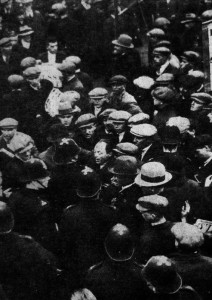 Western Daily Press February 10th 1932. “Police in conflict - A srticking picture of the scene in Old Market Street, Bristol yesterday when the conflict between police and unemployed was at its height. Banners similar to that on the right were broken up and used as missiles”