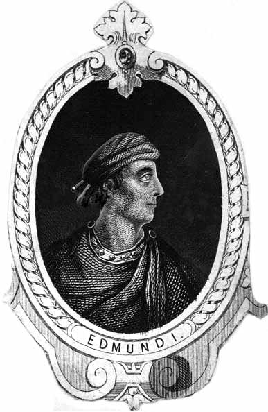 King Edmund I of England, from A History of England published c1855 to 1860 King Edmund I of England, from A History of England published c1855 to 1860