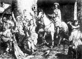 James Nayler entering Bristol in 1656, Robert Spence. James Nayler entering Bristol in 1656, Robert Spence.