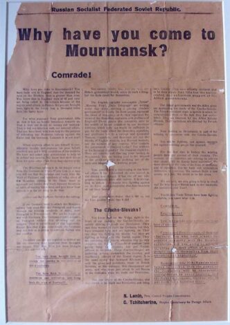 Why have you come to Mourmansk? Poster