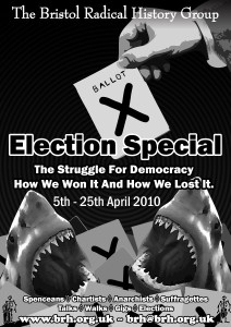 Election Special Shark Poster - B&W