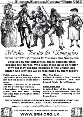 Bristol Radical History Week 2007 – Pirates, Witches & Smugglers Poster