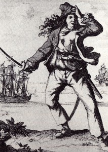 Anne Bonny; from Histories der Engelsche Zee-Roovers, 1725. 