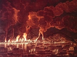 Fire of the Cape Francais in Saint Domingo