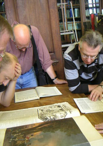 Studying Radical Journals at Bristol Central Library.