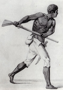 Jamaican Maroon* Captain Leonard Parkinson, 1796. Engraver Abraham Raimbach. From B. Edwards, The Proceedings of the Governor and Assembly of Jamaica, in Regard to the Maroon Negroes - A copy of this book is available in Bristol Central Reference Library.