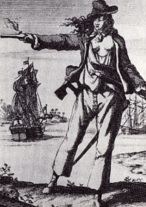 Mary Read; from Histories der Engelsche Zee-Roovers, 1725.