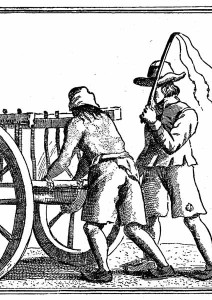 James Nayler being whipped From Bristol Past and Present Vol III by J. F. Nicholls and John Taylor 1882.