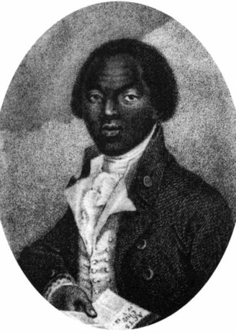 Olaudah Equiano. A slave who bought his freedom and later campaigned against slavery in England.