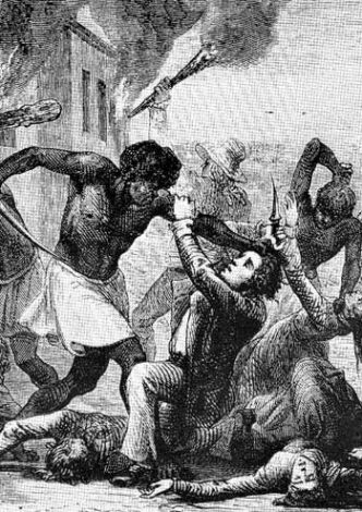 A slave revolt.
