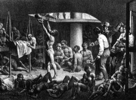 Enslaved Africans in Hold of Slave Ship, 1827