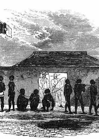 The slave chain, Little Popo, 1849.
