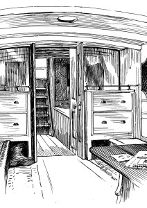 Cabin of the Pilot Boat "Emma" No 20.