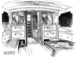 Cabin of the Pilot Boat "Emma" No 20.