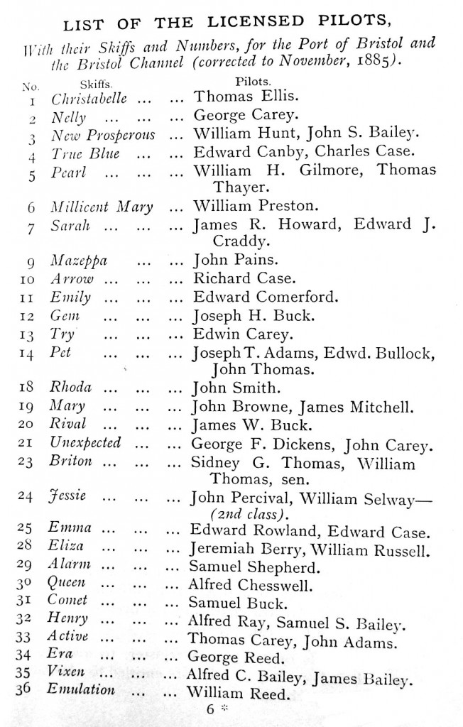 A List of pill pilots 1885 with canby and case.