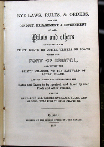 Bye-Laws, Rules and Orders - 1853