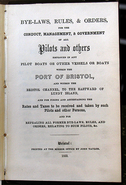 Bye-Laws, Rules and Orders - 1853
