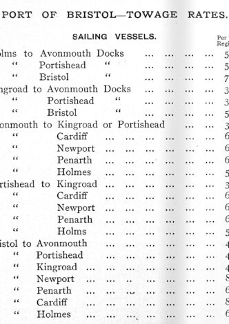 Pill Pilot towage rates.