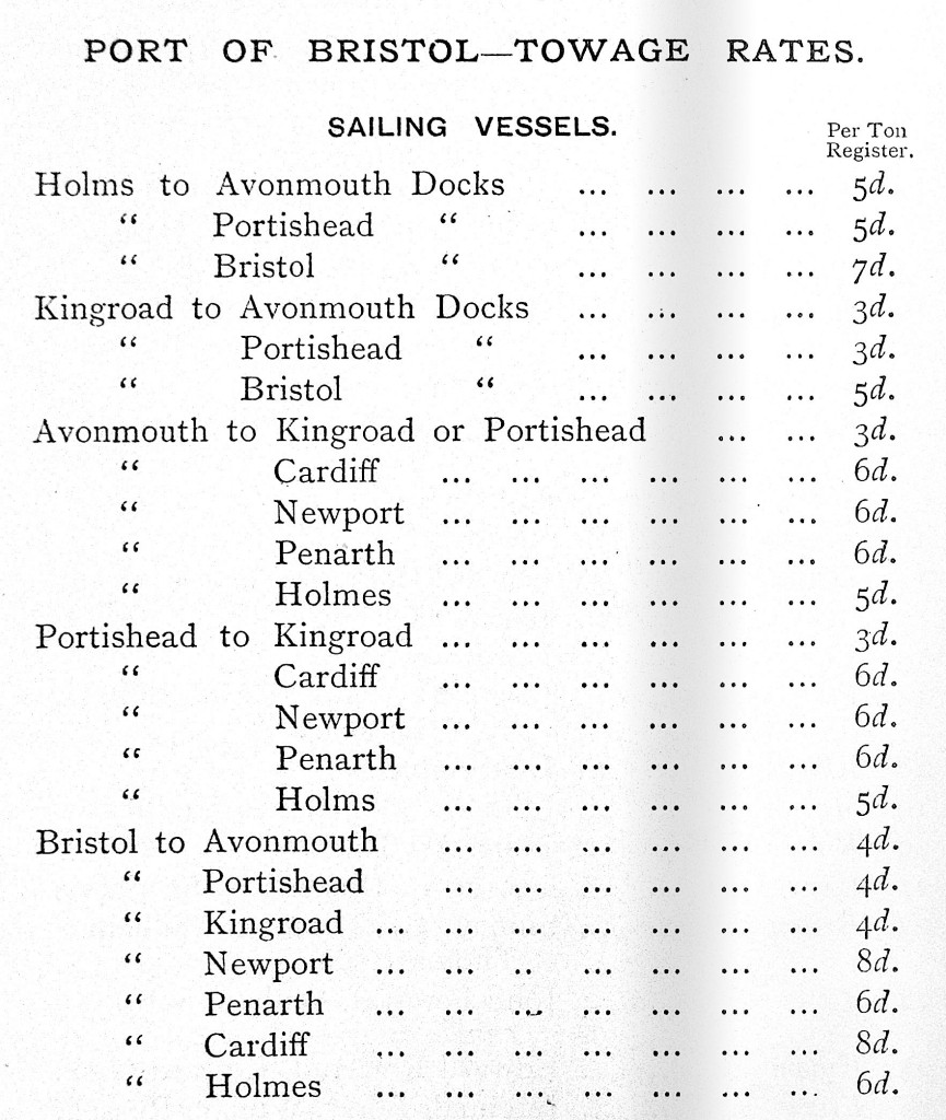 Pill Pilot towage rates.