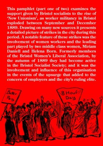The Bristol Strike Wave of 1889-1890 Back Cover