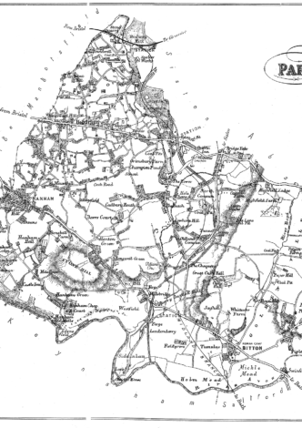 A Map of the Parish of Bitton 1842 Poster