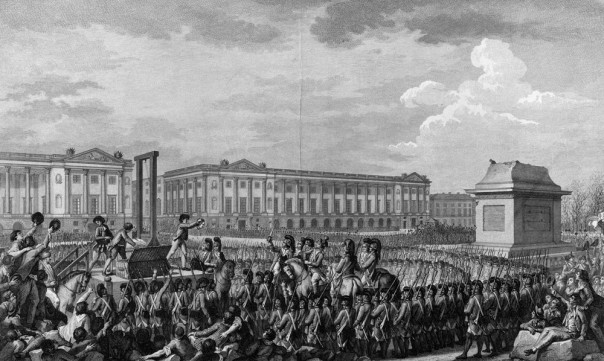 Execution of Louis XVI in what is now the Place de la Concorde 