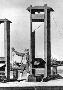 A demonstration of the ‘humane’ guillotine