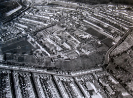 Eastville from the air in 1967