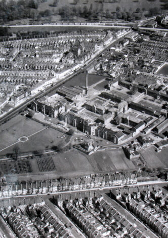 Eastville Workhouse from the air in 1967