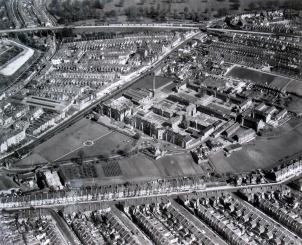 Eastville Workhouse from the air in 1967