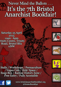 Bristol Anarchist Bookfair 2015 Poster