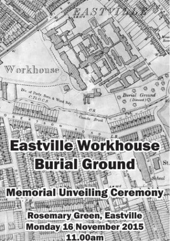 Eastville Workhouse memorial unveiling programme Poster