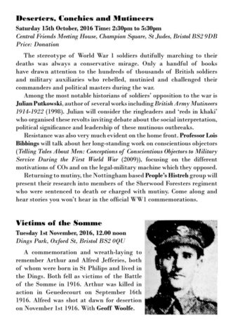Resisting the War Programme Page 2