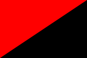 Red and black anarchist flag