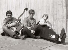 The three members of 1960's band The Kingbees