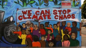 We can stop climate chaos mural