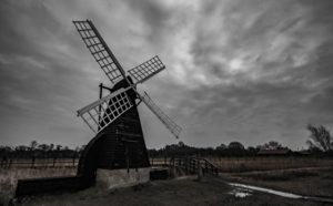 Wind-powered pump