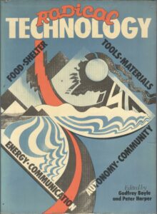 Front cover of Radical Technology book designed by Roger Hall