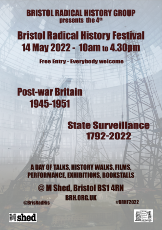 Poster for Bristol Radical History Festival 2022