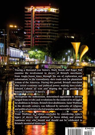 Back cover showing Pero's bridge and Colston Tower at night