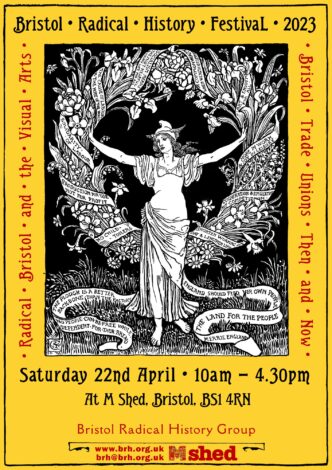 Bristol Radical History Festival 2023 poster, featuring a Walter Crane print