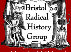 BRHG icon image, plus text stating Bristol Radical History Festival 2024, Saturday 20th April, 10-4.30-pm, at M Shed - more info soon.